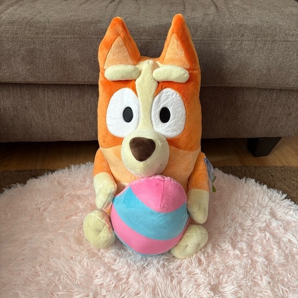 Disney Bluey JB BINGO EGG PLUSH Toy New With Tag 20” Easter - Picture 2 of 5